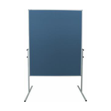 Moderationstafel,H 1900mm,Tafel HxB 1500x1200mm,Tafel Filz,blau,pinnbar