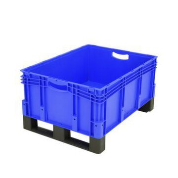Euronorm-Stapelbehälter, HxLxB 420x800x600mm, 121l, PP, blau