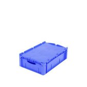 Euronorm-Stapelbehälter,HxLxB 170x600x400mm,32l,PP,blau,Wände geschlossen