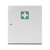 Erste-Hilfe-Wandschrank,leer/f. DIN 13169,HxBxT 455x400x110mm,2 Böden
