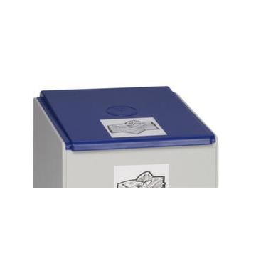 Deckel, f. Wertstoff-Sammelbox 60l, Polystyrol, blau, Aufpreis