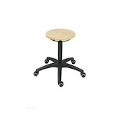 Hocker,Sitz H 440-630mm,Sitz Buche,Gestell schwarz,Lift schwarz,Rollen