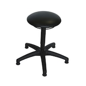 Hocker, Sitz H 450-580mm, Sitz Kunstleder schwarz, Gestell schwarz