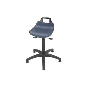 Hocker,Sitz H 480-610mm,Sitz blau,Gestell schwarz,Lift schwarz,Gleiter