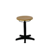 Hocker,Sitz H 370-500mm,Sitz Buche,Gestell schwarz,Lift schwarz,Gleiter