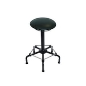 Hocker, Sitz H 560-690mm, Sitz Kunstleder schwarz, Gestell schwarz