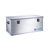 Alu-Transportbox,HxLxB 370x900x500mm,135l,alu-natur,Wände geschlossen