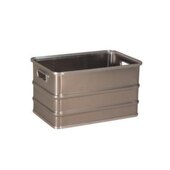 Alu-Transportkasten,HxLxB 330x578x378mm,55l,alu-natur,Wände geschlossen