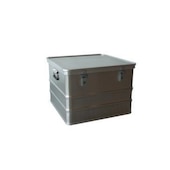 Alu-Transportkiste, HxLxB 410x588x588mm, 115l, Wände geschlossen