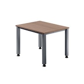 Höhenverstellbarer Schreibtisch,HxBxT 685-810x800x800mm,Platte Nussbaum