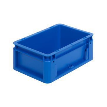 Stapelbehälter, HxLxB 120x300x200mm, 5l, PP, blau, Wände geschlossen