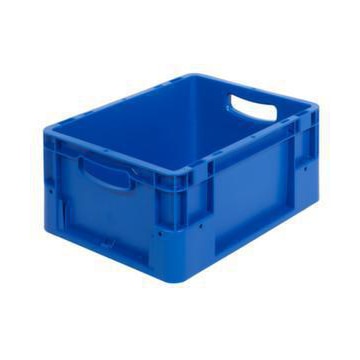 Stapelbehälter, HxLxB 180x400x300mm, 15l, PP, blau, Wände geschlossen