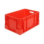 Stapelbehälter, HxLxB 270x600x400mm, 50l, PP, rot, Wände geschlossen