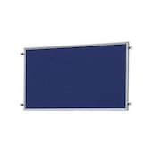 Trennwand, f. Büro-Trennwand, Textil, HxB 600x1200mm, Wand Filz, blau