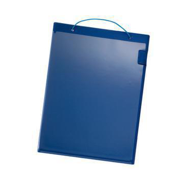 Auftragsmappe,Platte m. Abdeckung,rechteckig,f. DIN A4,Kunststoff,blau