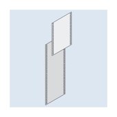 Rückwand, f. Schraubregal, HxT 525x300mm, verzinkt, Vollblech