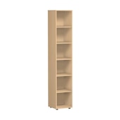 Büroregal, HxBxT 2160x400x400mm, 5xHolzboden, 6 OH, Korpus Buche