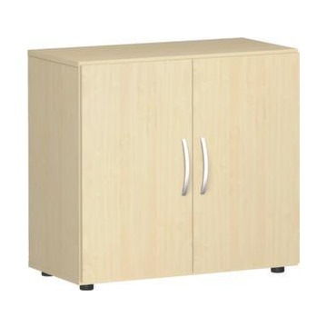 Büroschrank,HxBxT 752x800x420mm,1xHolzboden,2 OH,Korpus Ahorn,Front Ahorn