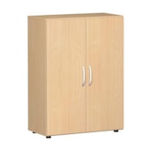 Büroschrank, HxBxT 1104x800x420mm, 2xHolzboden, 3 OH, Korpus Buche