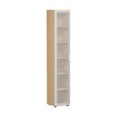 Büroschrank, HxBxT 2160x400x420mm, 5xHolzboden, 6 OH, Korpus Buche