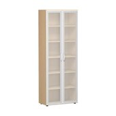 Büroschrank, HxBxT 2160x800x420mm, 5xHolzboden, 6 OH, Korpus Buche