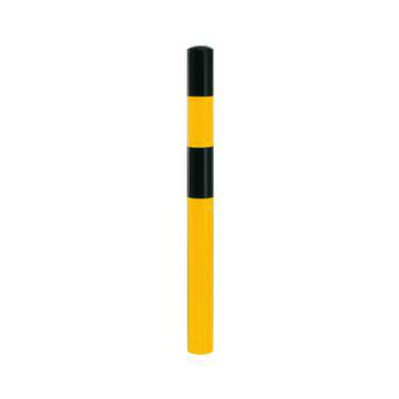 Rammschutzpoller,f. außen,HxØ 1200x90mm,Stahl,gelb/schwarz,z. Aufdübeln