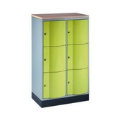 Schließfachschrank,HxBxT 1255x770x540mm,2x3 Fächer,Fach B 330mm