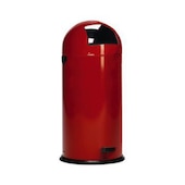 Tretabfallbehälter,22l,HxØ 640x355mm,Innenbehälter Stahl,Korpus Stahl rot