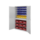 Schrank, m. Kästen, HxBxT 1950x1130x590mm, 42 Kästen PE, 1 Schublade(n)