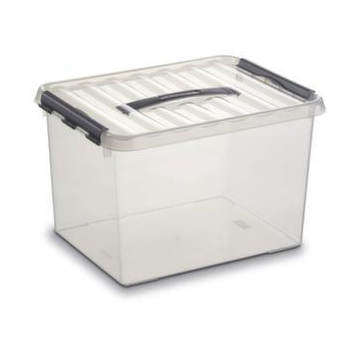 Aufbewahrungsbox, stapelbar, HxLxB 260x400x300mm, 22l, PP, transparent