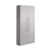 Büroschrank, HxBxT 2004x800x420mm, 4xHolzboden, 5 OH, Korpus lichtgrau