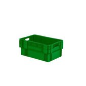 Euronorm-Drehstapelbehälter, HxLxB 270x600x400mm, 50l, PP, grün