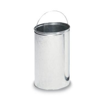 Abfallbehälter,22l,HxØ 640x355mm,Innenbehälter Stahl,Korpus Stahl schwarz