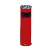Kombiascher, HxØ 660x200mm, 11, 6l, Korpus Stahl rot, Säulenform