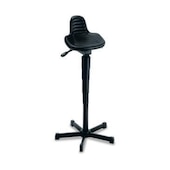 Stehhilfe, Sitz PU-Schaum schwarz, Sitz H 620-890mm, Gestell schwarz