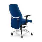 24-Stunden-Leitstellenstuhl,Sitz Stoff blau,Sitz HxBxT 410-530x500x380mm