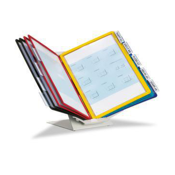 Sichttafelsystem, DIN A4, Hoch-/Querformat, 10 Tafeln, 5 Farben