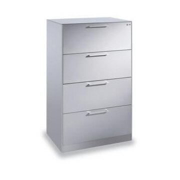 Hängeregistraturschrank,HxBxT 1300x800x600mm,4 HR-Auszüge,zweibahnig