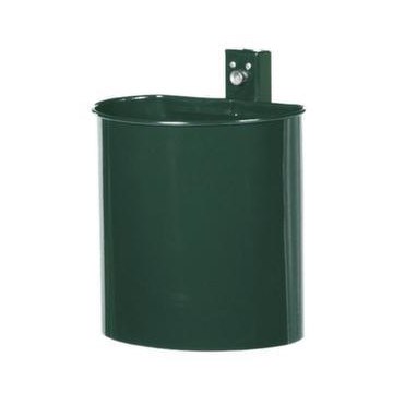 Abfallbehälter, f. außen, 20l, HxØ 340x325mm, Wand/Pfosten