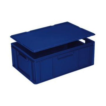 Auflagedeckel, PE, f. Stapelbehälter, f. Behälter LxB 600x400mm, blau