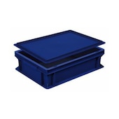 Auflagedeckel, PE, f. Stapelbehälter, f. Behälter LxB 400x300mm, blau