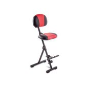 Stehhilfe, klappbar, Sitz Kunstleder schwarz/rot, Sitz H 540-900mm