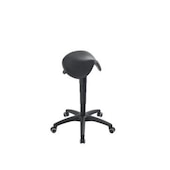 Sattelsitzhocker, Sitz H 660-890mm, PU-Schaum-Sattelsitz schwarz