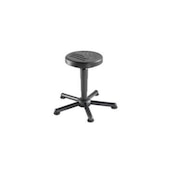 Hocker, Sitz H 380-510mm, Sitz schwarz, Gestell RAL9005, Gleiter