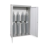 Gasflaschenschrank,f. 4xØ 220mm Flasche,HxBxT 2150x1400x400mm,m. Dach