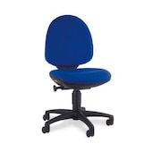 Bürodrehstuhl,Permanentkontakt-Mechanik,Sitz Stoff blau,Sitz H 390-530mm