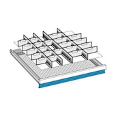 Schubladeneinsatzset, 4xSchlitzwand/21xTrennblech