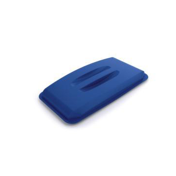 Auflagedeckel mit Griff, f. Wertstoffbehälter 60l, PP, blau