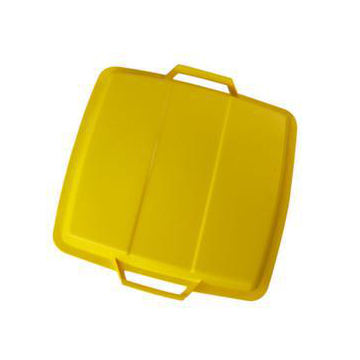 Auflagedeckel, PP, f. Mehrzweckbehälter Inhalt 90l, BxT 490x490mm, gelb