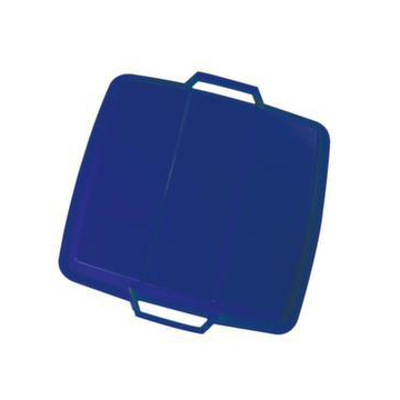 Auflagedeckel, PP, f. Mehrzweckbehälter Inhalt 90l, BxT 490x490mm, blau